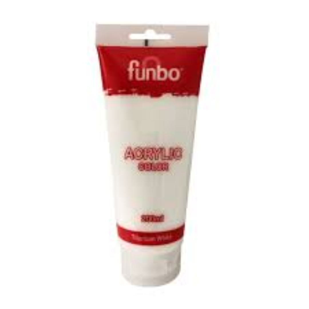 Funbo Acrylic TUBE 200ml 44 TITANIUM WHITE FO-AC-200-044